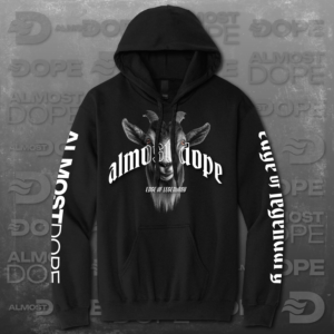 ALMOST GOAT'D HOODY - BLACK
